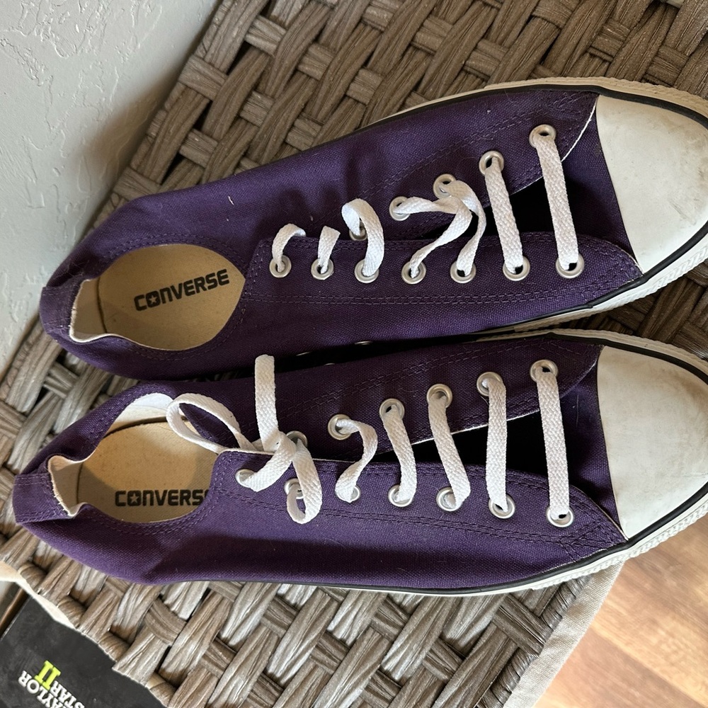 Converse Purple Canvas Sneakers